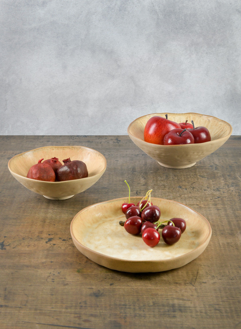 8.5in Wide Satsuma Artisan Plate Decor Jamali Garden