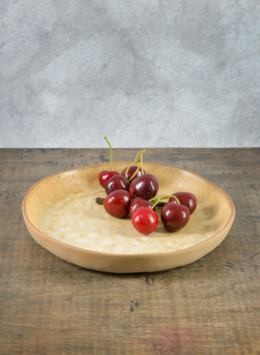 8.5in Wide Satsuma Artisan Plate Decor Jamali Garden