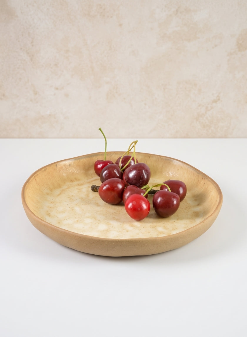 8.5in Wide Satsuma Artisan Plate Decor Jamali Garden