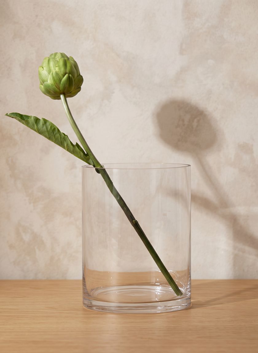 10in Tall Glass Cylinder Vase Decor Jamali Garden
