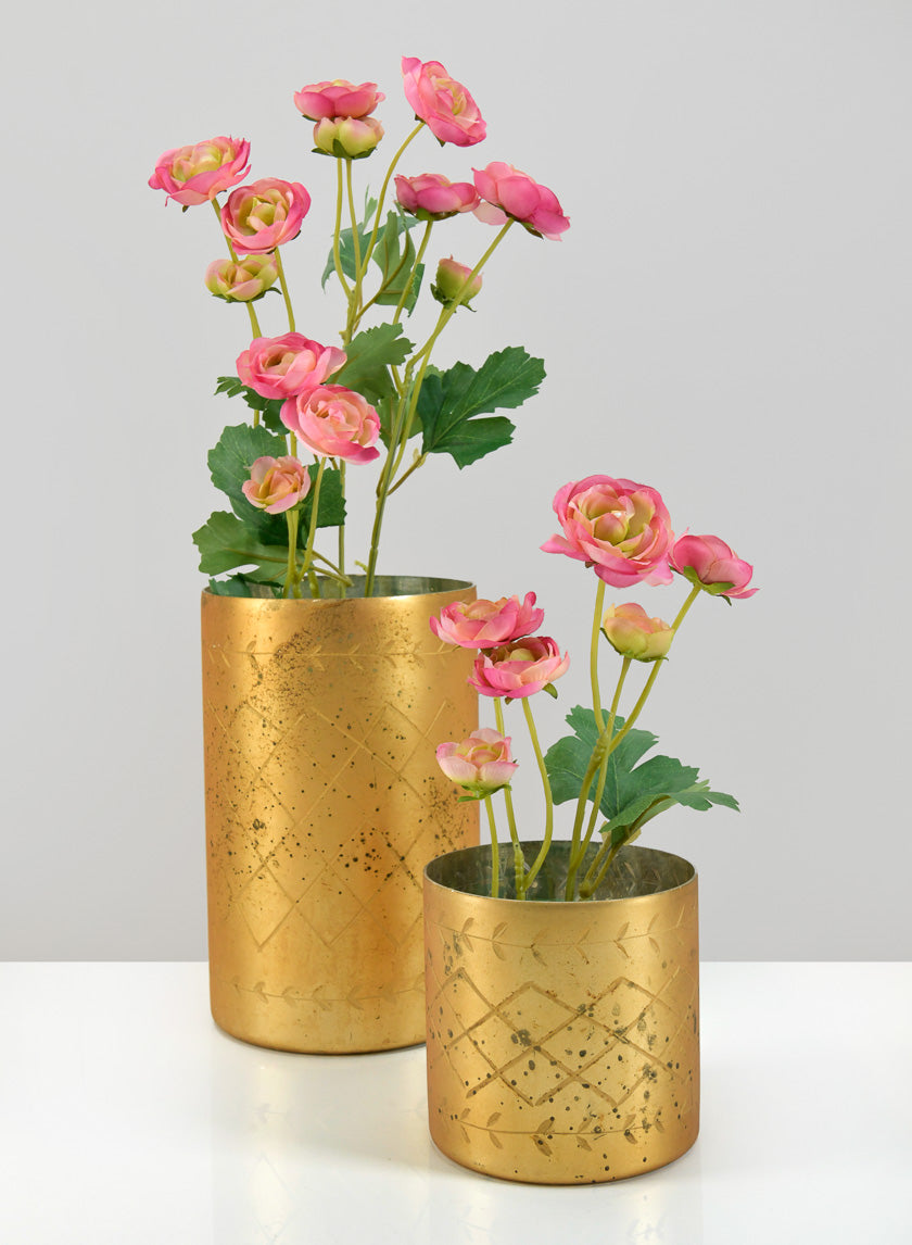 Valencia Aged Gold Mercury Glass Holder Decor Jamali Garden