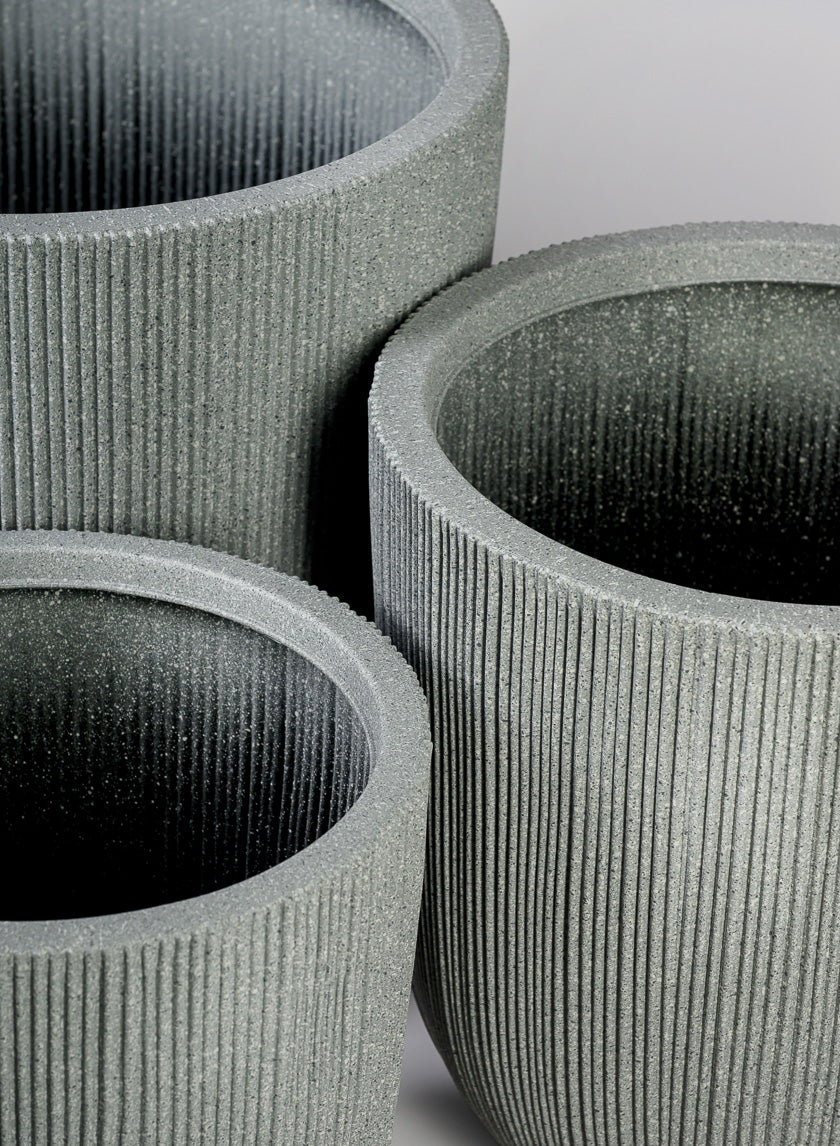 Nordic Gray Real Look PVC Light Weight Planter Decor Jamali Garden