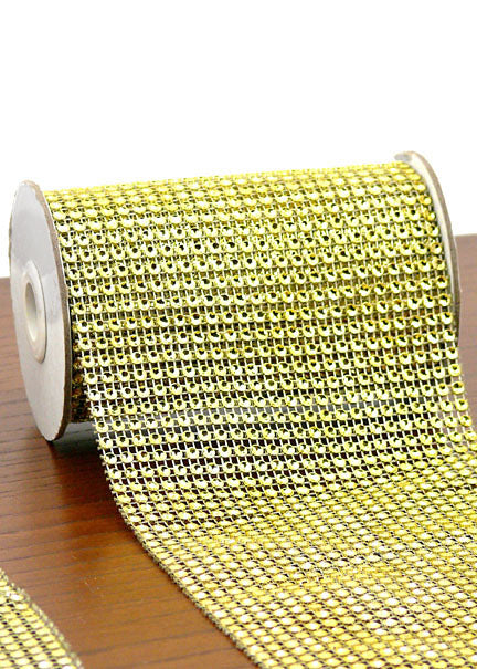 8ft Gold Diamond Bead Ribbons Decor Jamali Garden