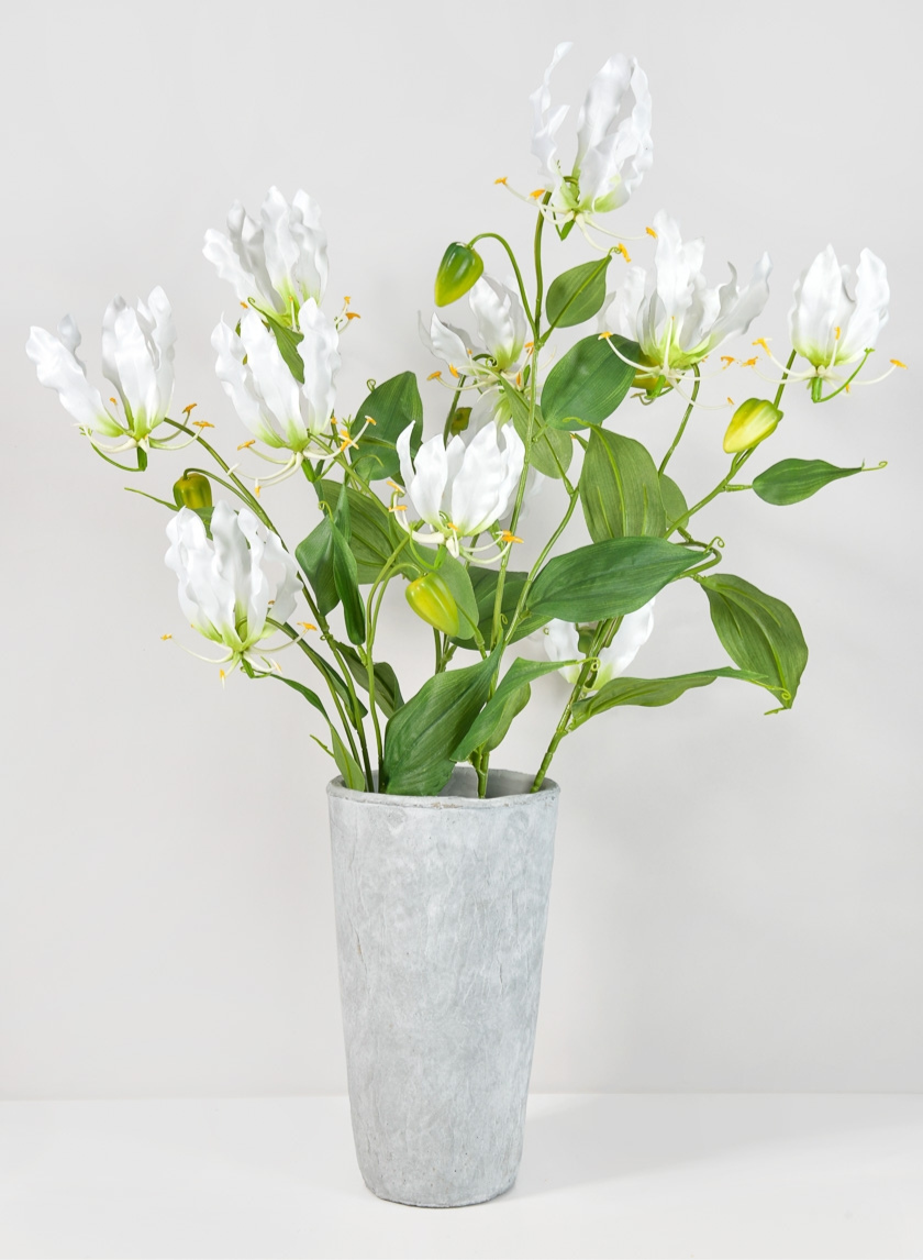 Atelier Cement French Vase Decor Jamali Garden Grey 6.25in Tall - Medium EACH