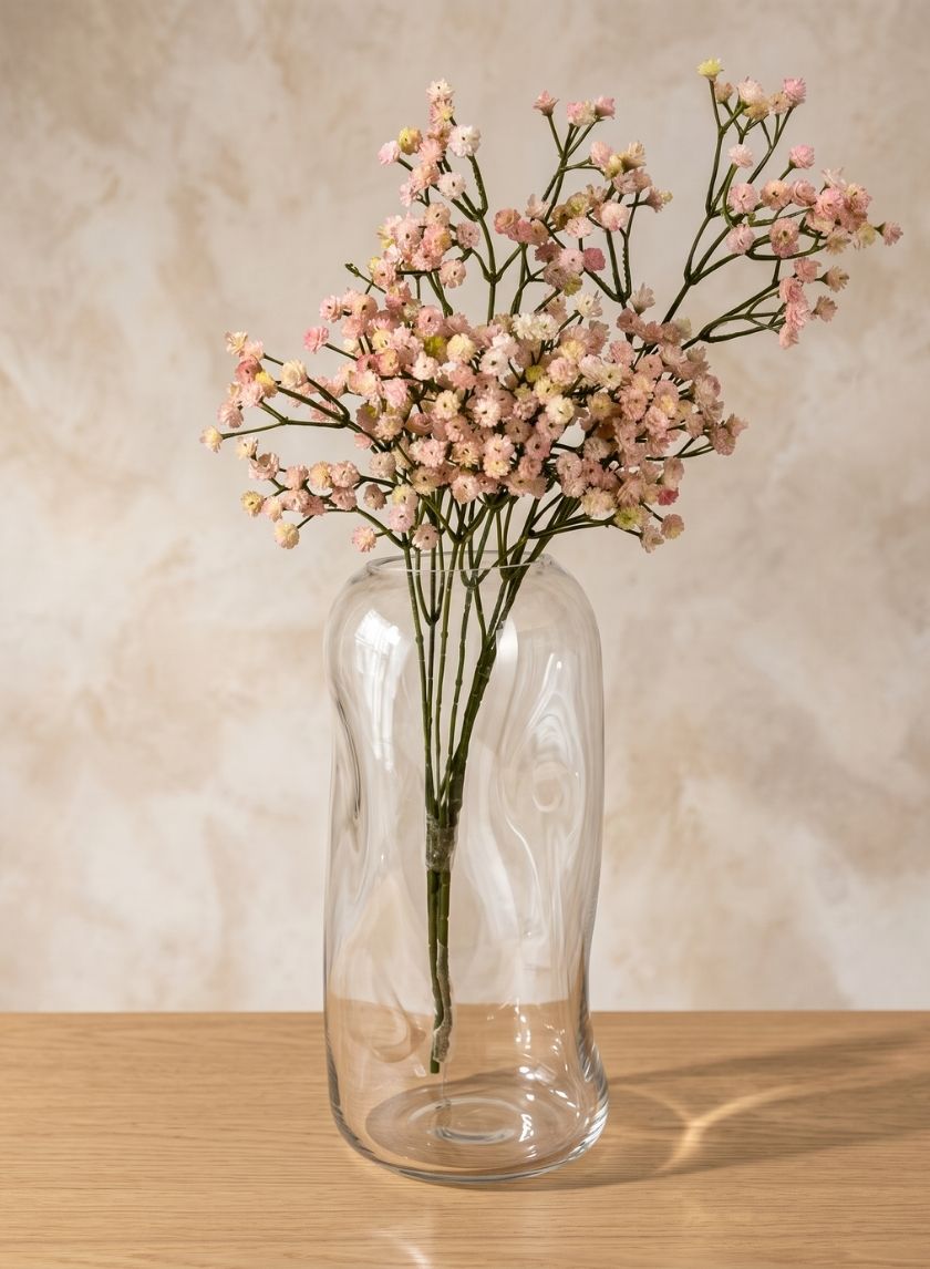 11in Tall Majorca Tall Hand Blown Glass Vase Decor Jamali Garden