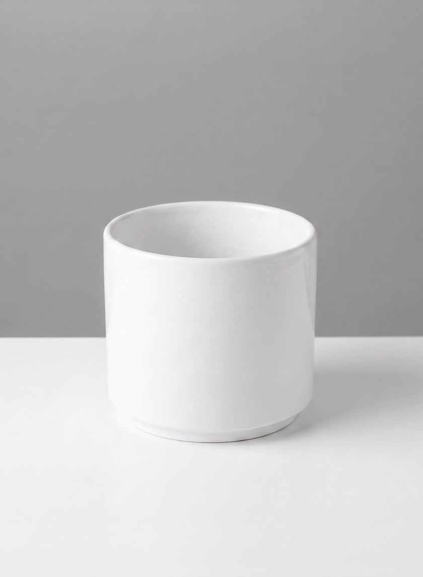 Florist Choice Gloss White Cylinders