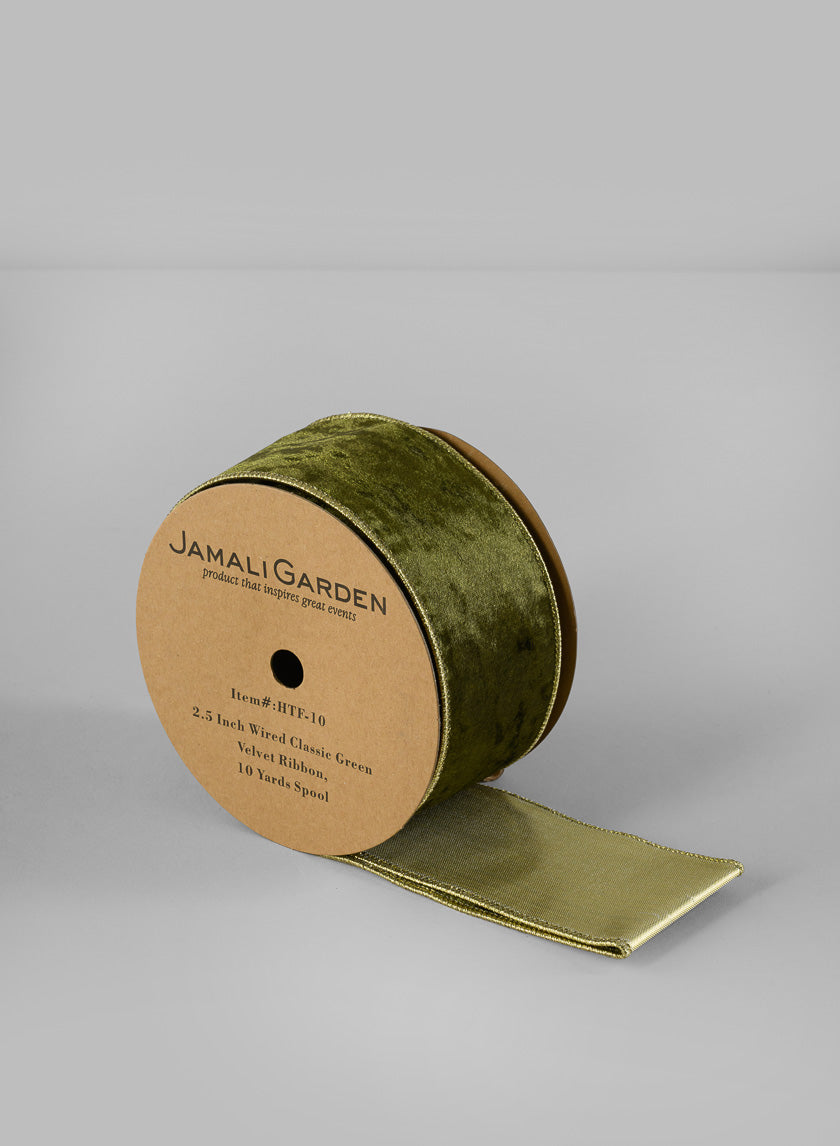 Wired Classic Ribbon, 10 yards Spool Decor Jamali Garden