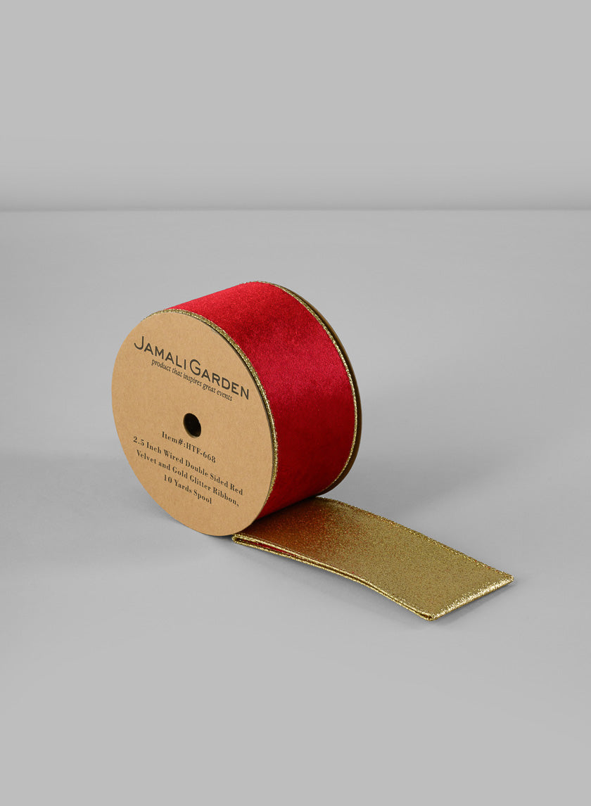 Wired Classic Ribbon, 10 yards Spool Decor Jamali Garden