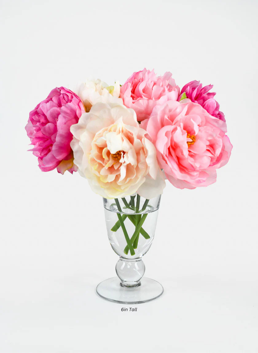 Vienna Clear Glass Urns Decor Jamali Garden 6in Tall EACH