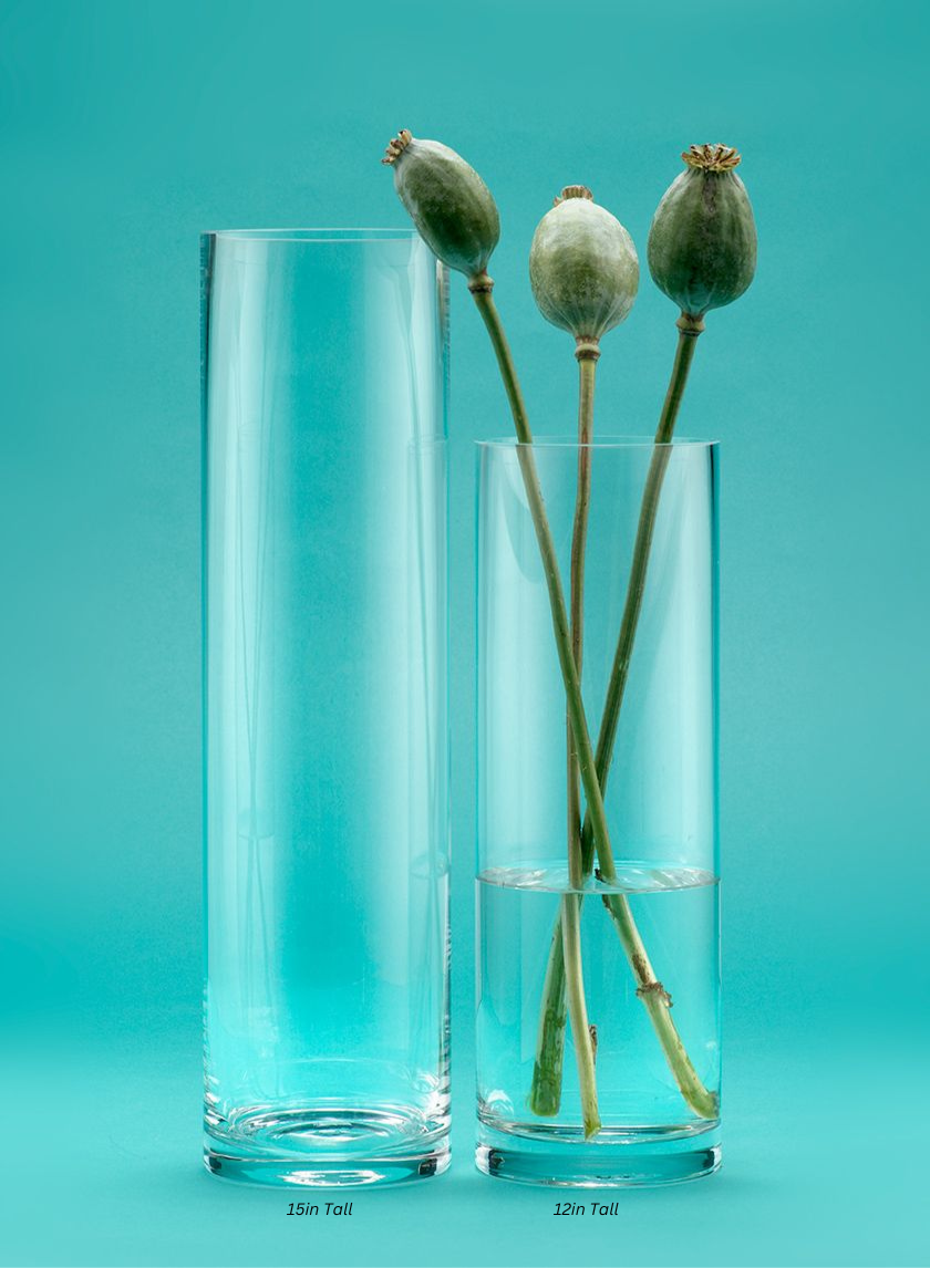 Slim Glass Cylinders Decor Jamali Garden