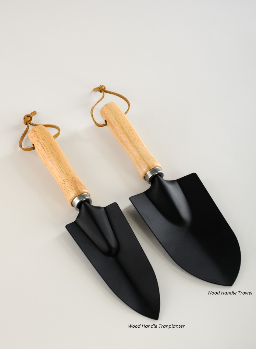 Wood Handle Tranplanter and Trowel Decor Jamali Garden