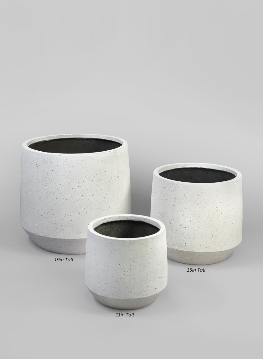 Santa Fe Sand Rock Antique White Planter Decor Jamali Garden