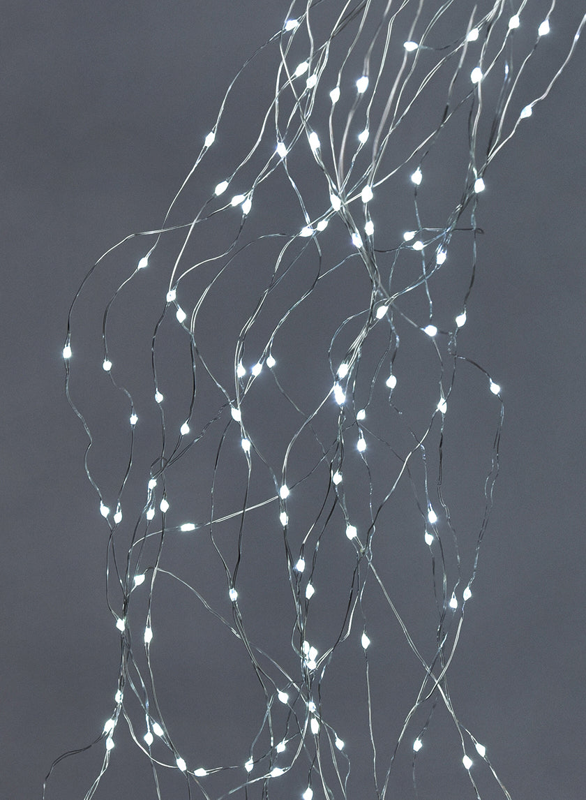 8.5ft Long 720 Light White Naked Wire L.E.D. Branch Light Decor Jamali Garden