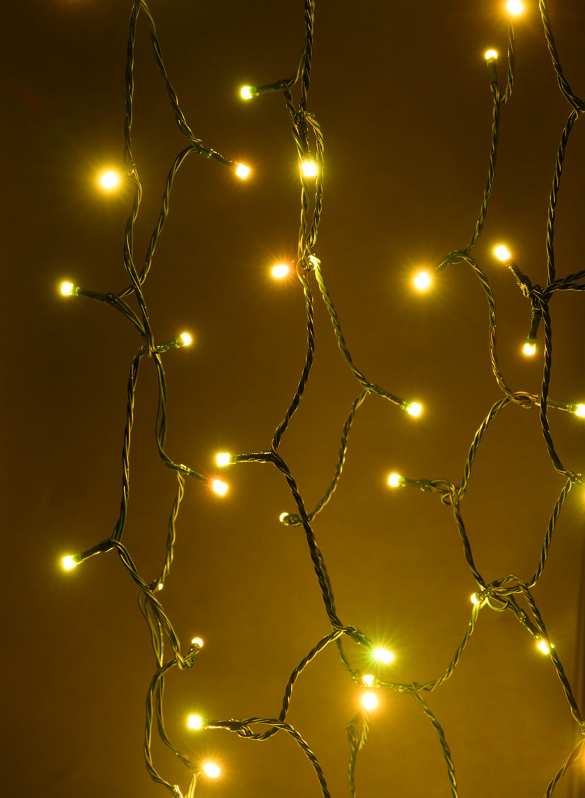 65ft Long 200 LED Remote Controlled All Color Light, Green Cord Decor Jamali Garden