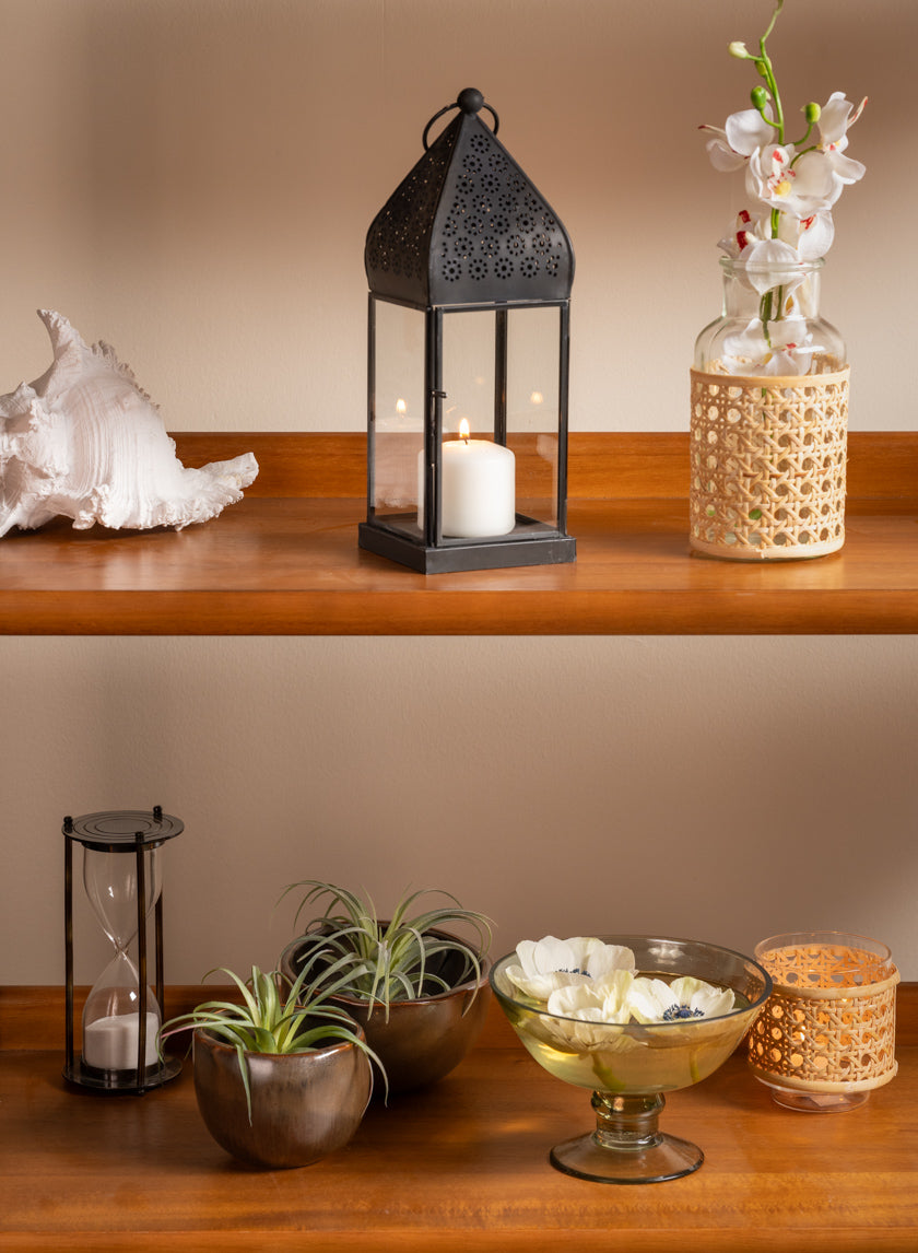 Indochine Cane Weaved Bottle Vase Decor Jamali Garden