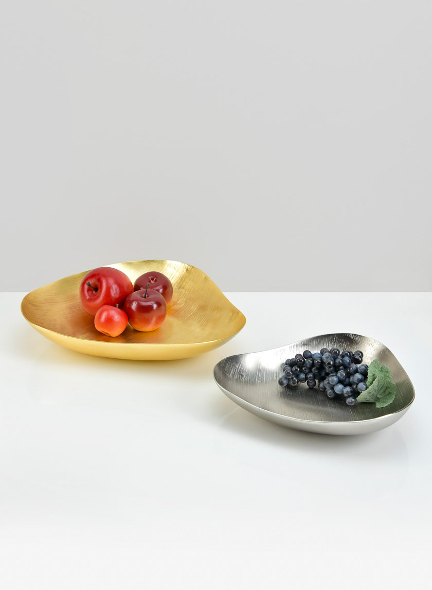 Andalus Gold & Silver Trays, Set of 2 Decor Jamali Garden