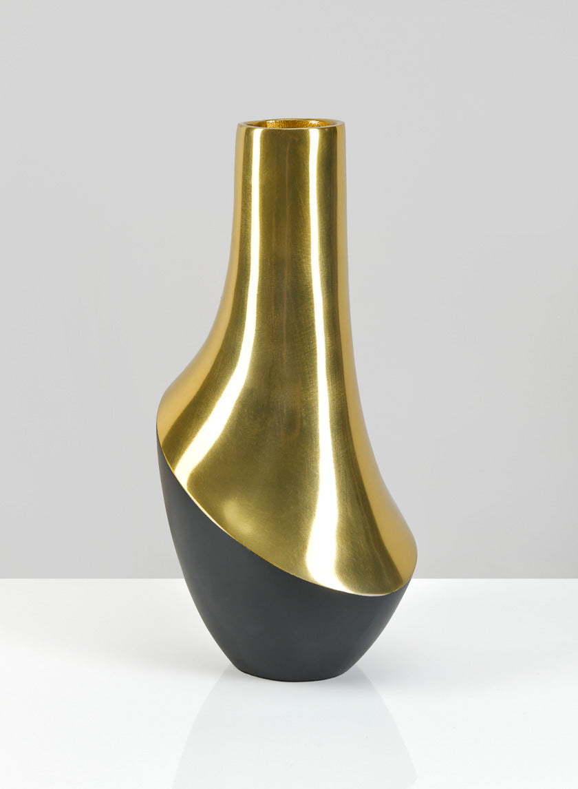 Salamanca Two Tone Steel Vase Decor Jamali Garden