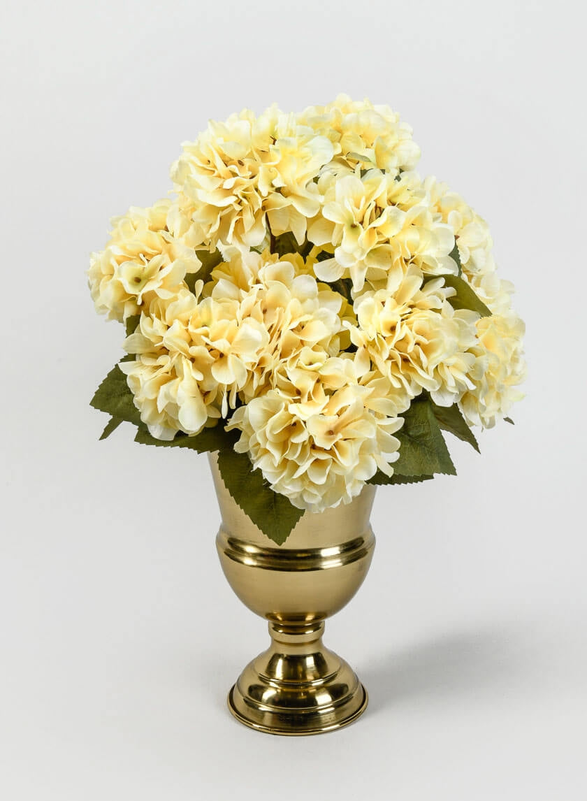 10.25in Tall Gold Urn Steel Vase Decor Jamali Garden