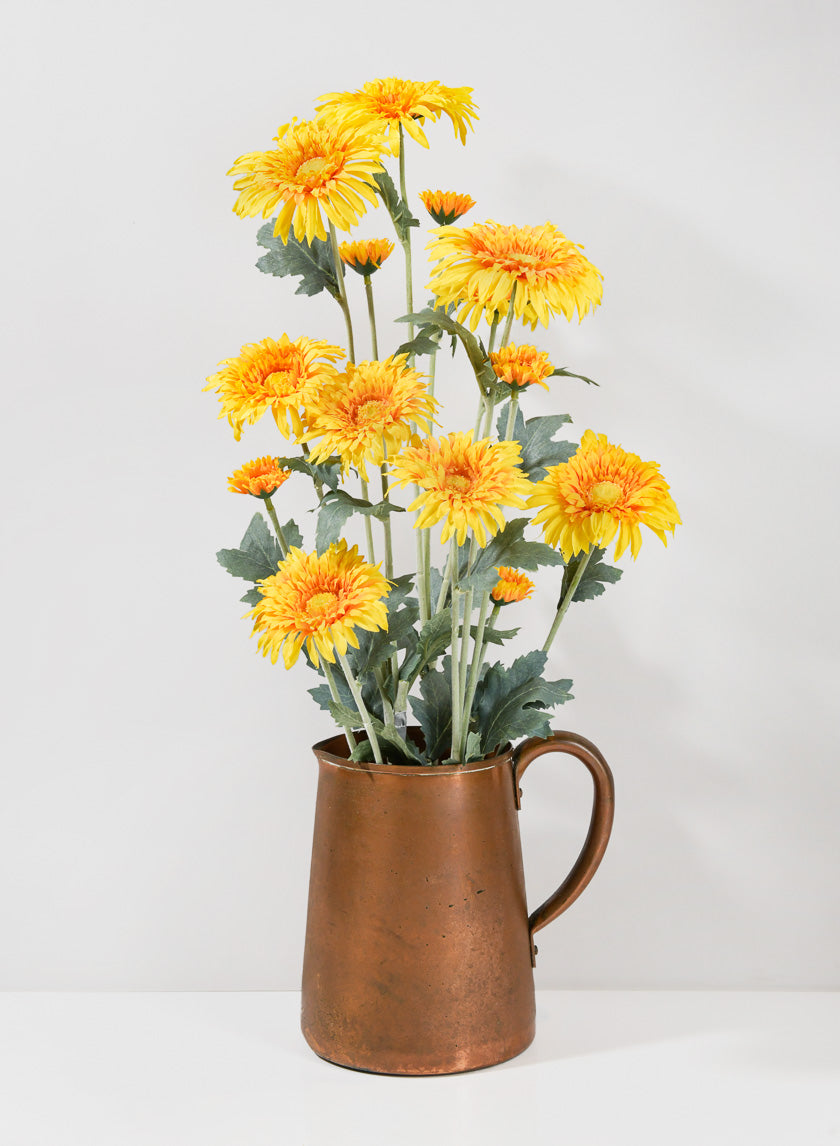 27in Long Yellow Transvaal Daisy Spray, Case of 12 Decor Jamali Garden