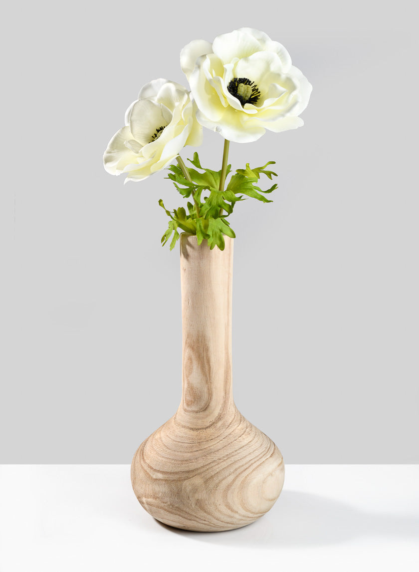 22in Long Cream Anemone, Case of 12 Decor Jamali Garden