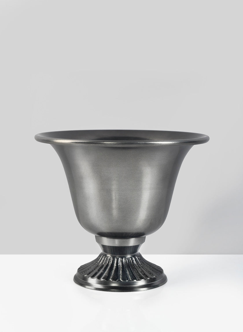 6.5in Tall Nairobi Black Nickel Urn Decor Jamali Garden