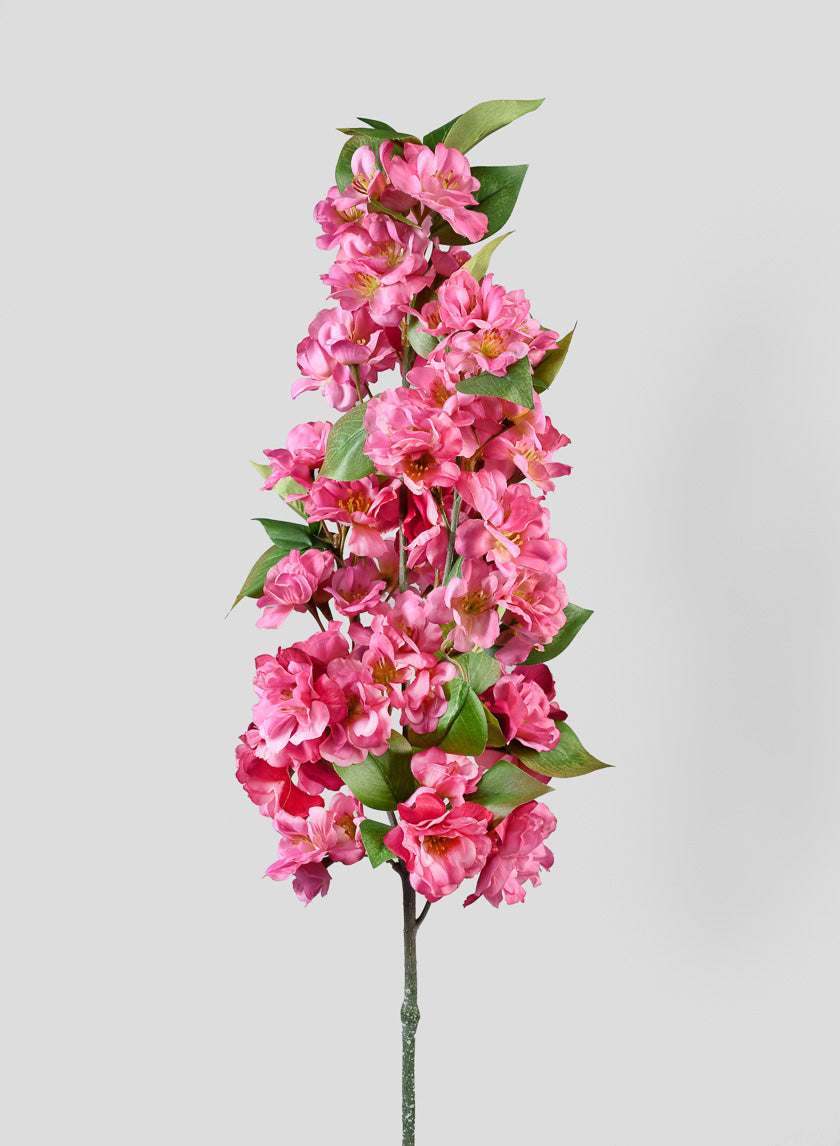 33in Long Pink Cherry Blossom Spray Decor Jamali Garden