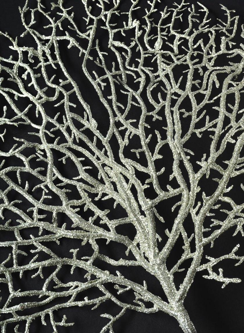 24in Long Champagne Glitter Coral Pick, Case of 12 Decor Jamali Garden