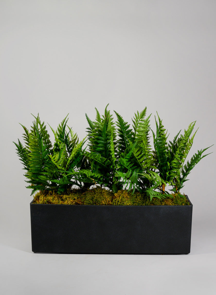 27Dia x 8.5W x8.5H Campagna Black Classic Light Weight Window Box Decor Jamali Garden