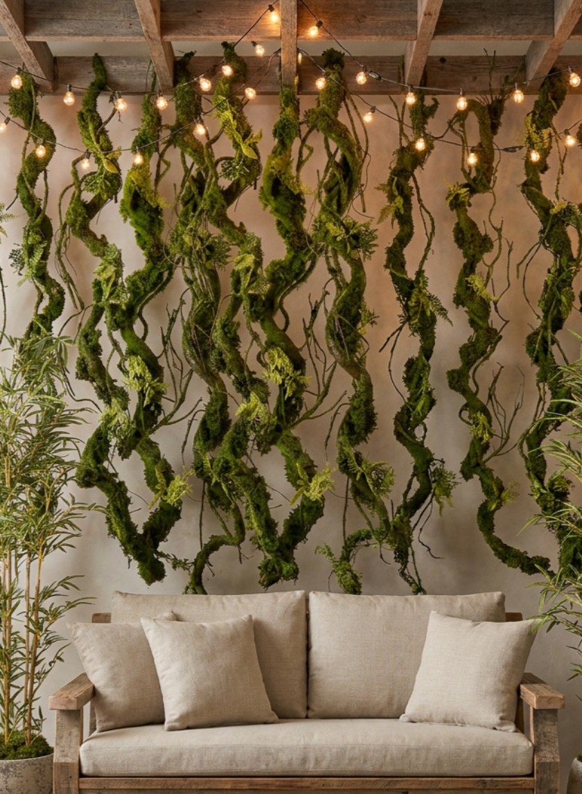 52in Long Mossy Vine, Case of 8 Decor Jamali Garden
