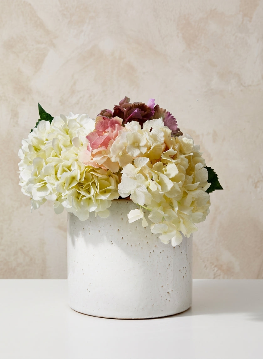 6.5in Tall Ceramic Round Cachepot