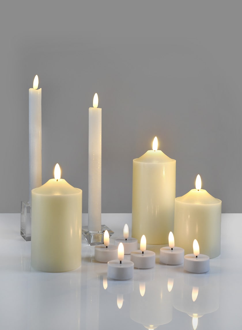 Willow Flame L.E.D Candles Decor Jamali Garden