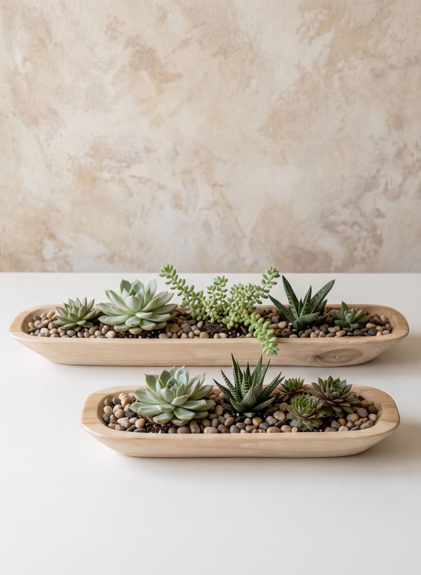 Padang Rectangular Wood Bowl Decor Jamali Garden