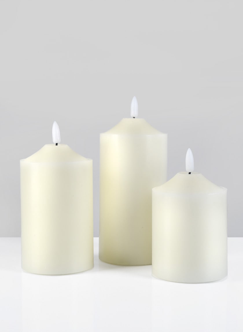 Willow Flame L.E.D Candles Decor Jamali Garden