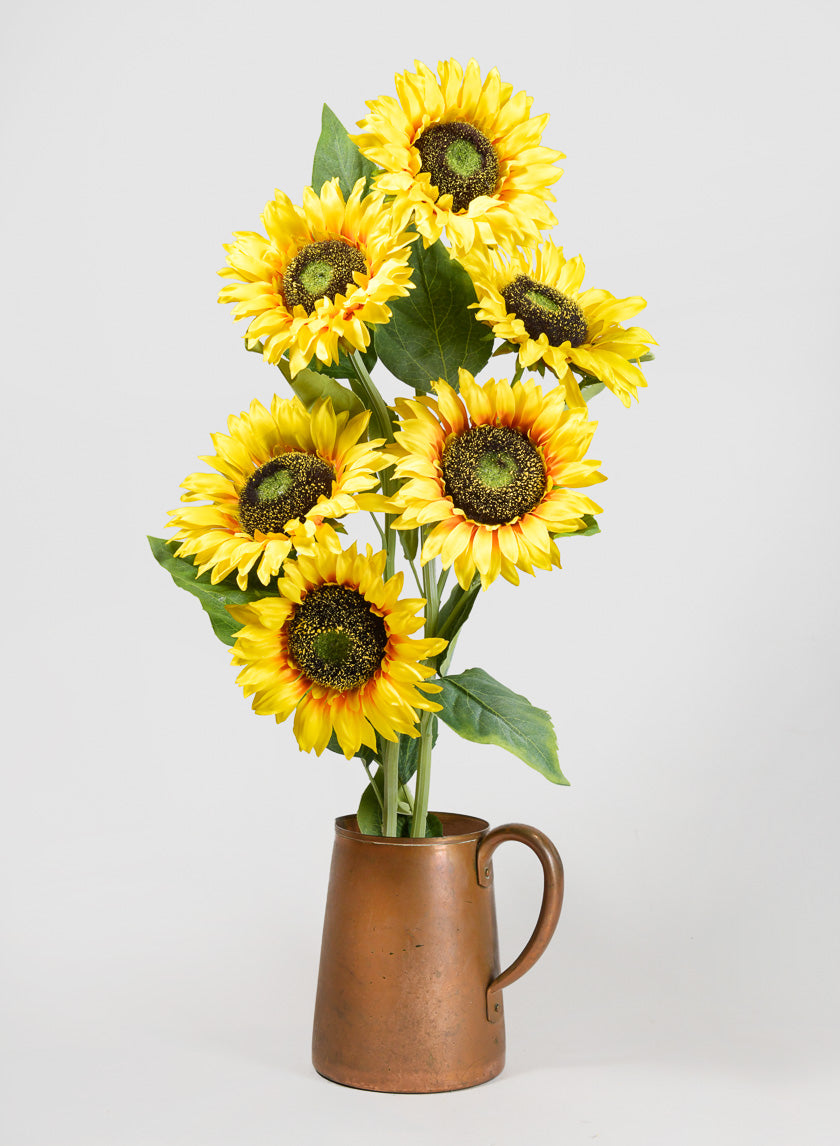 38in Long Yellow Sunflower Stem, Case of 12 Decor Jamali Garden