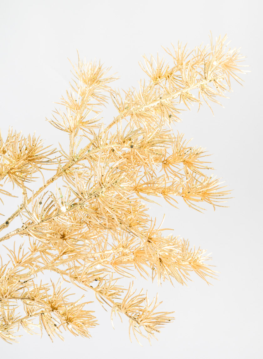 36in Long Gold Japanese Pine Branch Decor Jamali Garden