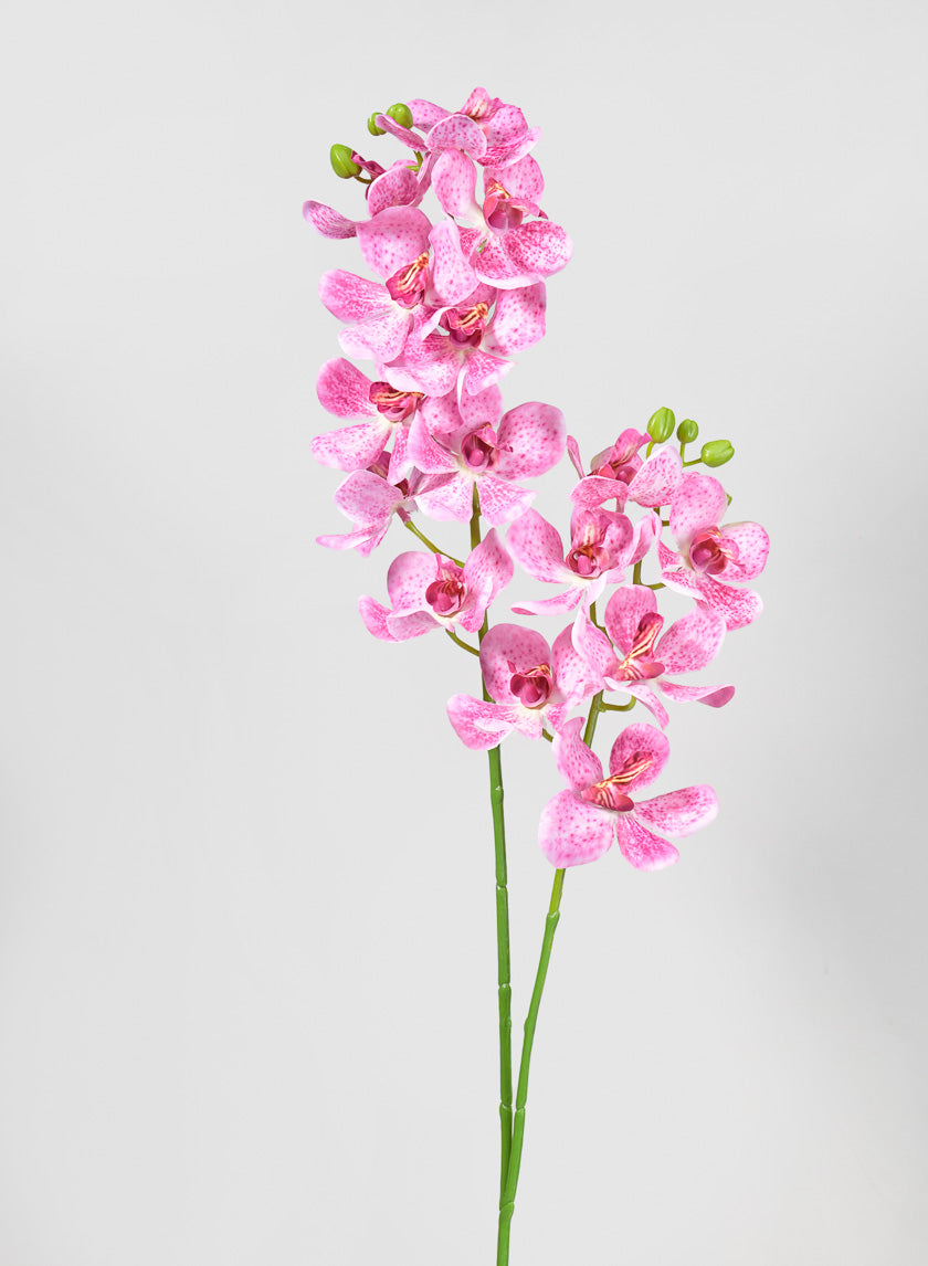 33in Long Pink Double Orchid Stem, Case of 12 Decor Jamali Garden