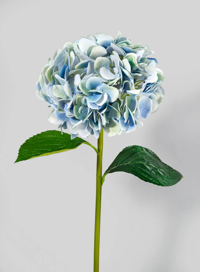 27in Long Light Blue Hydrangea, Case of 12 Decor Jamali Garden