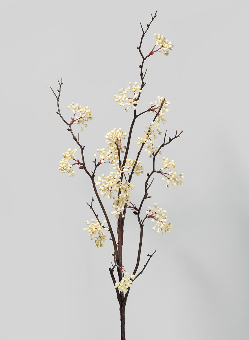 39in Long Light Yellow Berry Branch, Case of 12 Decor Jamali Garden