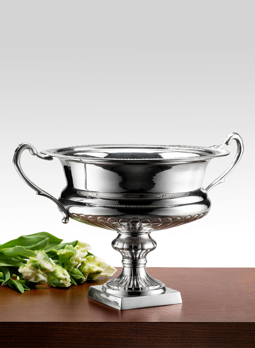 8.25in Tall Aluminum Flower Urn Decor Jamali Garden