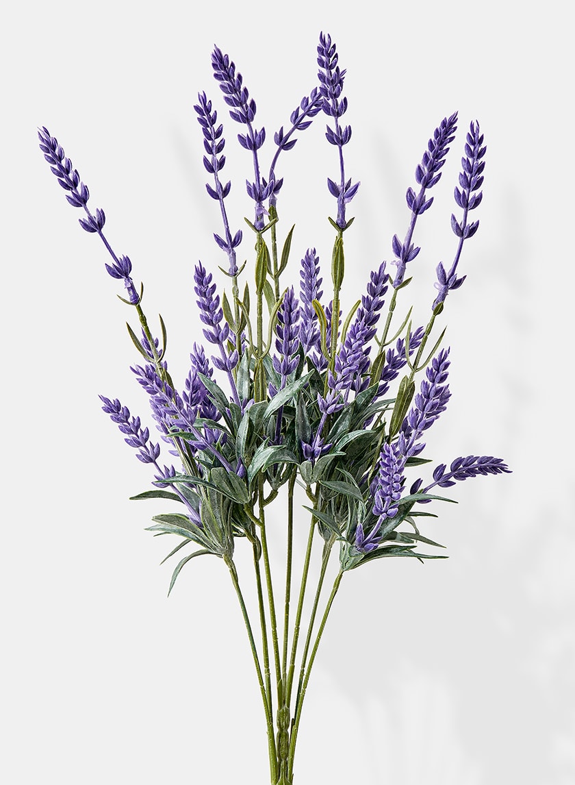 19in Long Lavender Bunch, Case of 12 Decor Jamali Garden