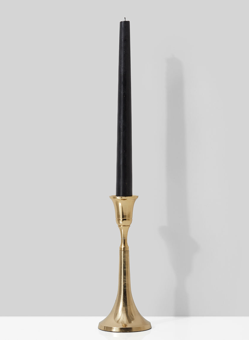 7in Tall Gold Metal Candlestick Decor Jamali Garden