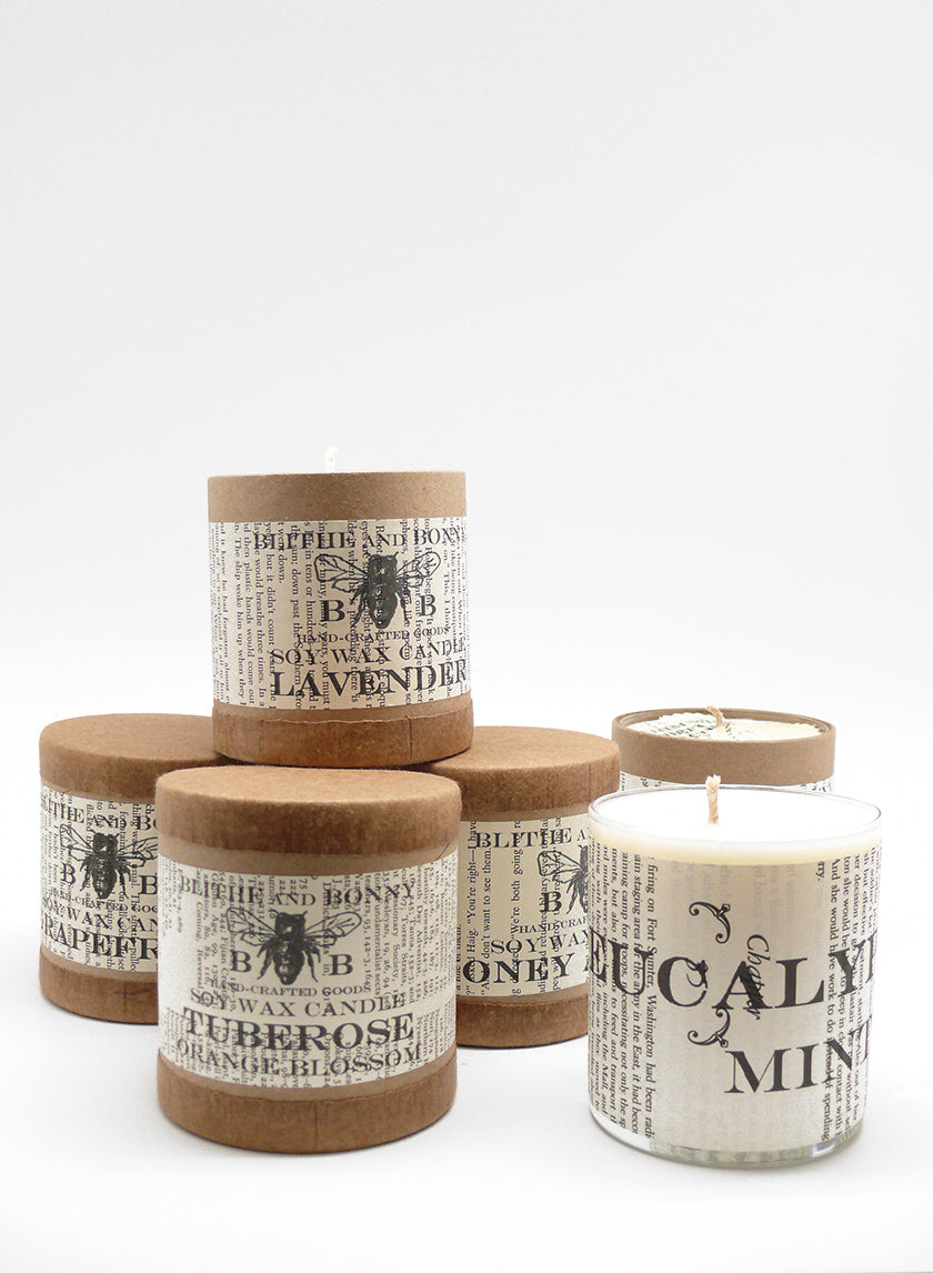 40 Hour Blithe & Bonny Sandalwood Scented Candle Decor Jamali Garden