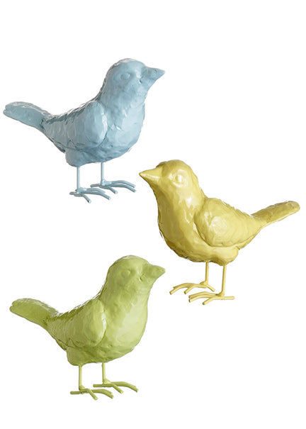 Blue, Green, & Yellow Birds Decor Jamali Garden