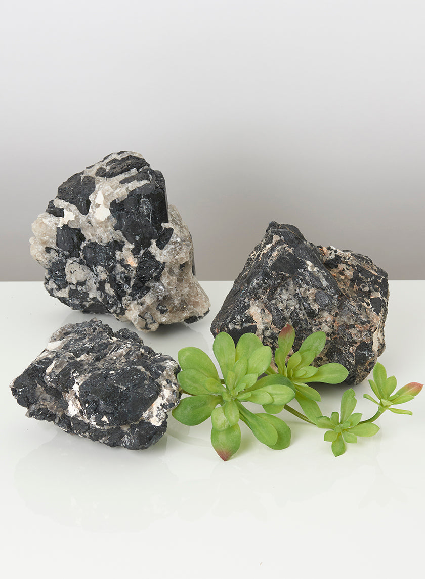Small, Medium, & Large Black Tourmaline Decor Jamali Garden