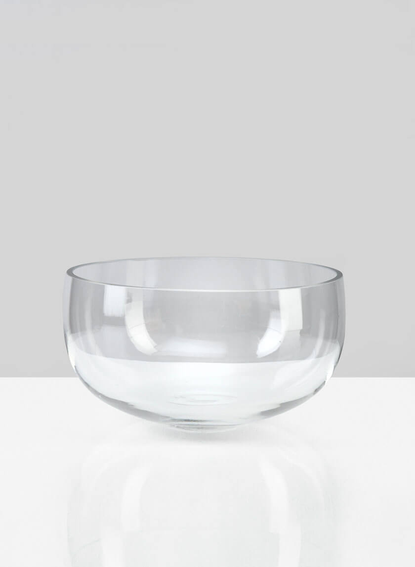 6in Wide Clear Glass Bowl Decor Jamali Garden