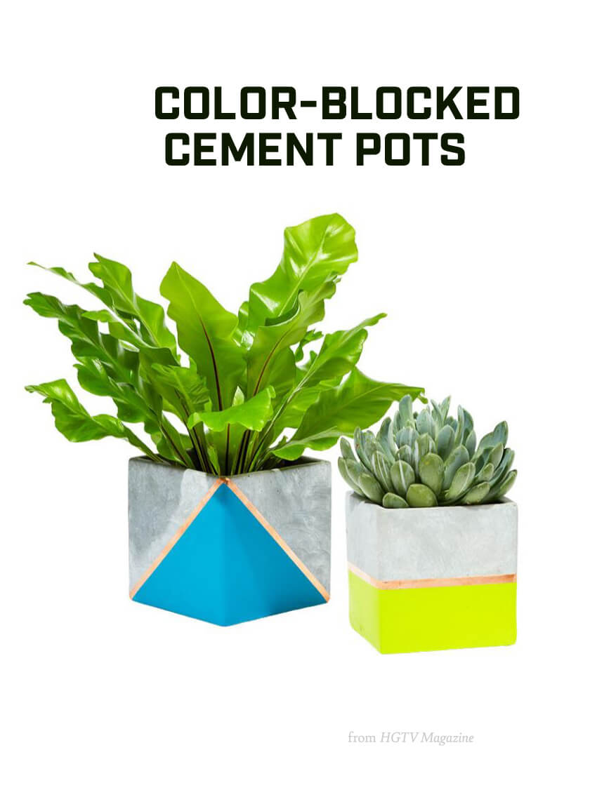 4 1/4in Tall Atelier Cement Cube Vase Decor Jamali Garden