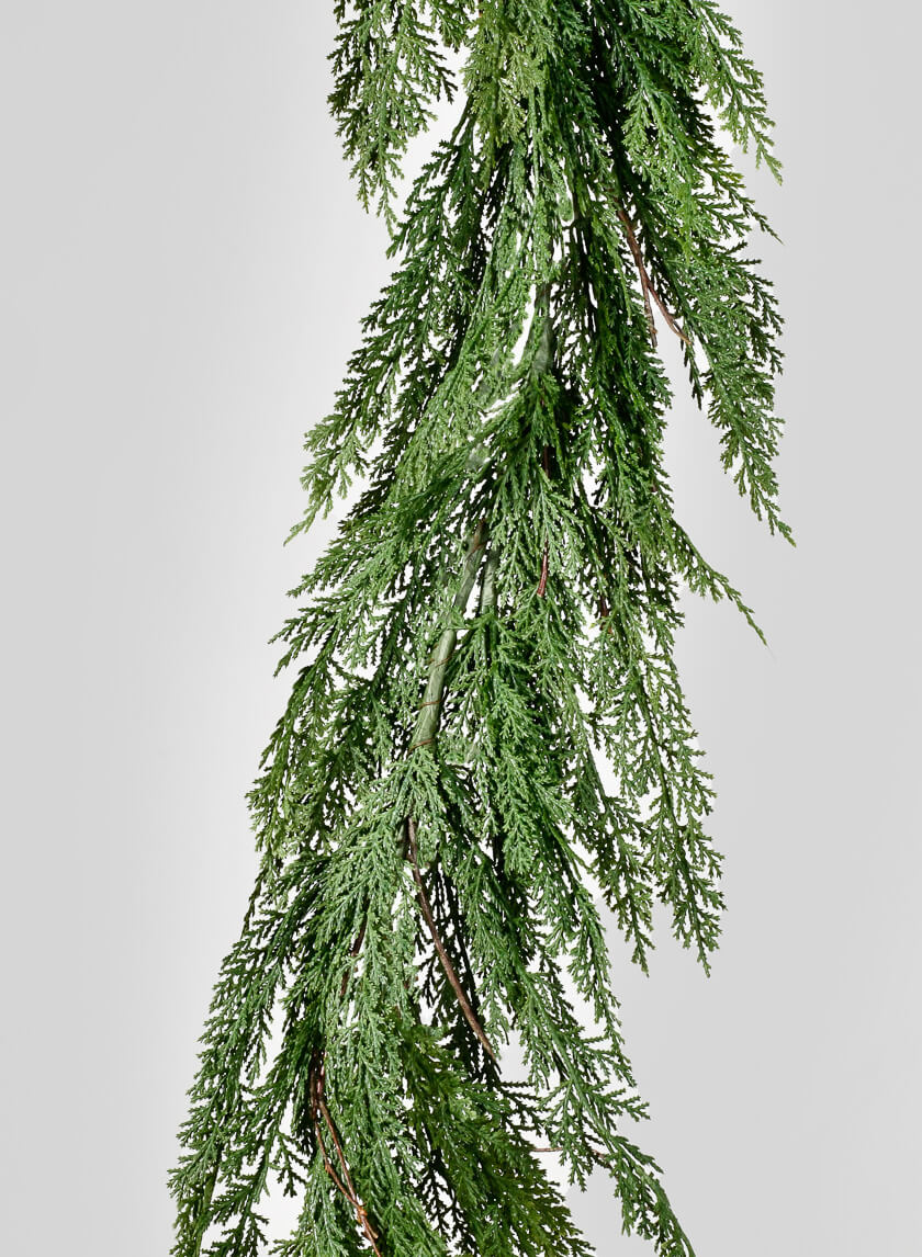 6ft Long Cypress Garland Decor Jamali Garden