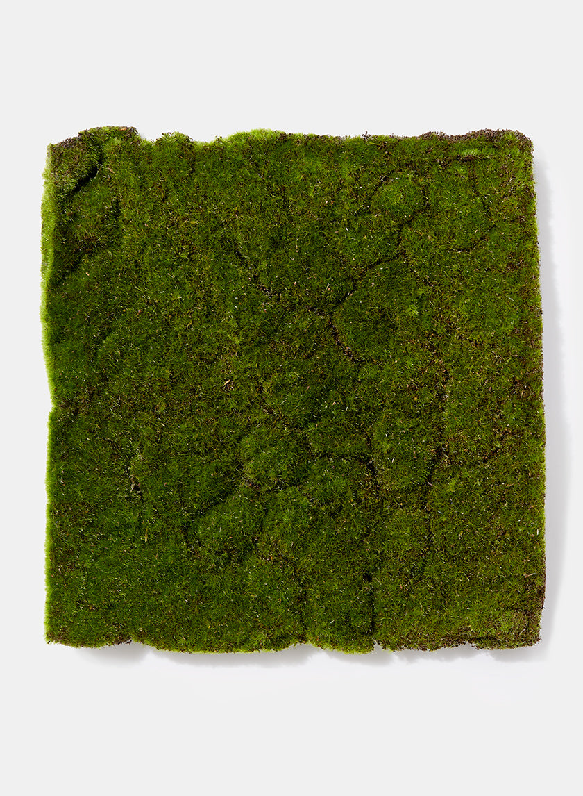 16in Square Flocked Moss Mat Decor Jamali Garden