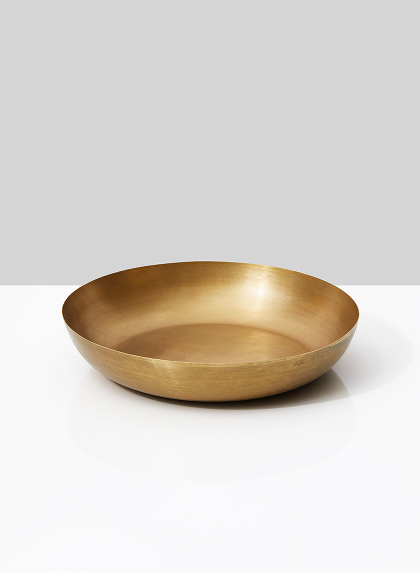 10in Wide Gold Iron Bowl Decor Jamali Garden