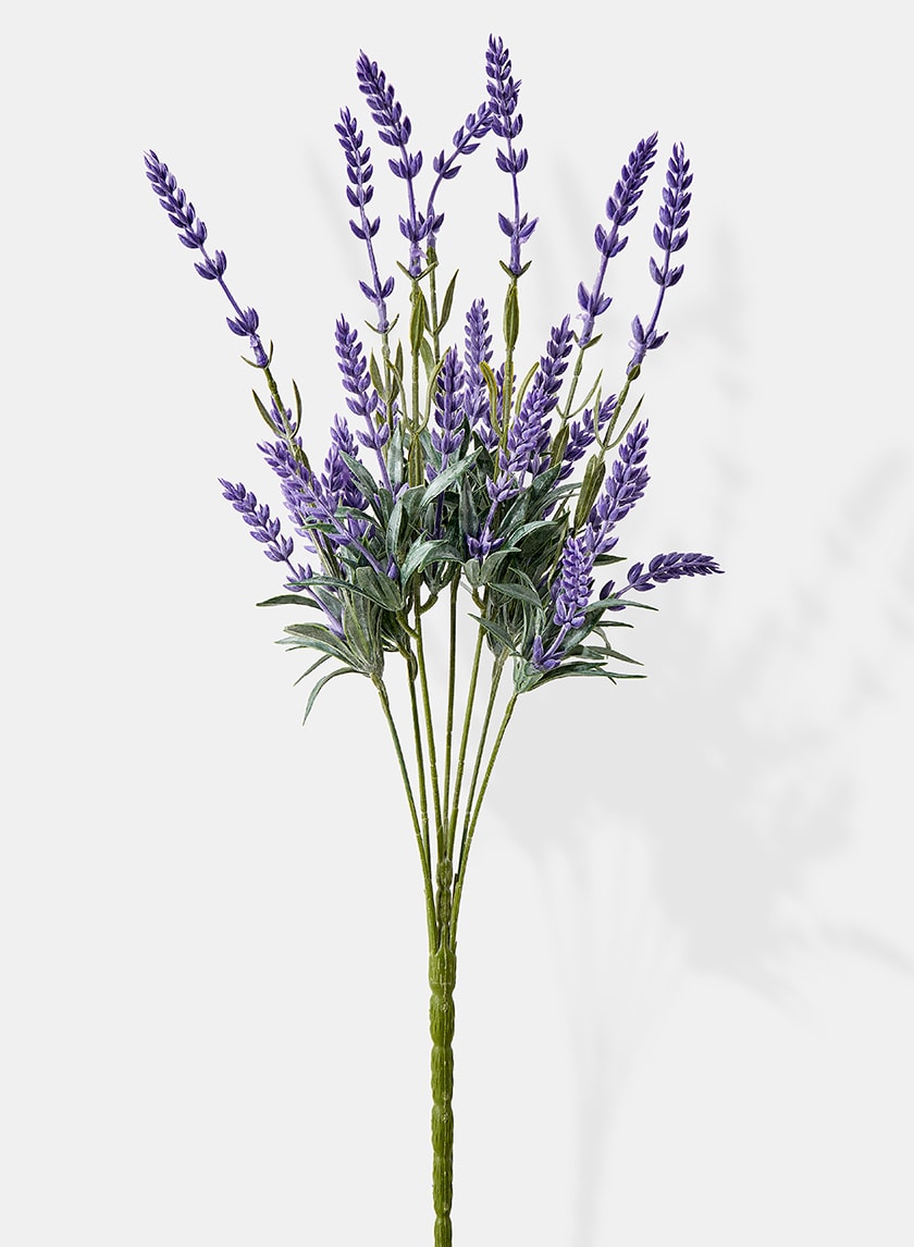 19in Long Lavender Bunch, Case of 12 Decor Jamali Garden